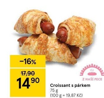 Croissant s párkem