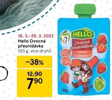 Ovocná kapsička Hello