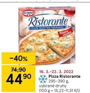 Pizza mražená Ristorante Dr. Oetker