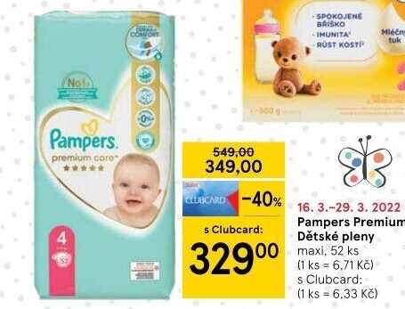 Pleny dětské Pampers Premium Care