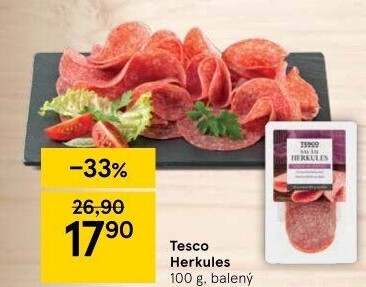 Salám Herkules Tesco