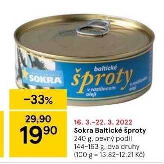 Šproty baltické Sokra
