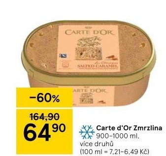 Zmrzlina ve vaničce Carte D'
