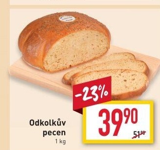Chléb Odkolkův pecen Odkolek