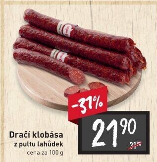 Dračí klobása Maso uzeniny Písek