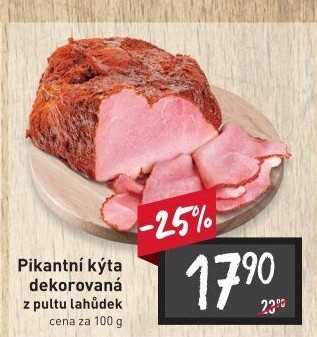 Kýta dekorovaná pikantní