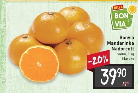 Mandarinky Billa Bonvia