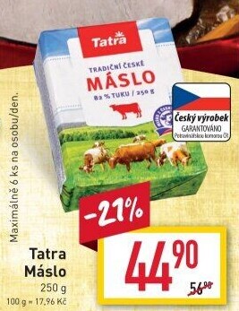 Máslo Tatra