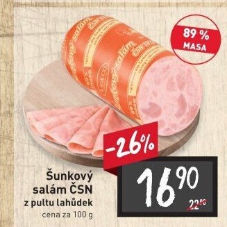 Salám šunkový ČSN 1977