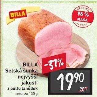 Šunka selská nejvyšší jakosti Billa