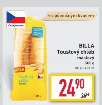 Toustový chléb Billa