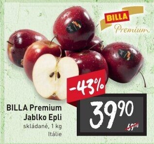 Jablka Epli Premium Billa