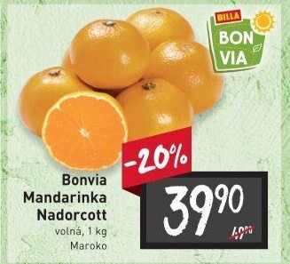 Mandarinky Billa Bonvia