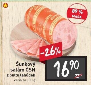 Salám šunkový ČSN 1977