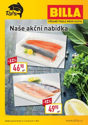 akční leták BILLA 16.3.2022-22.3.2022