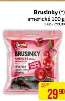 Brusinky sušené Druid