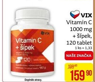 Doplněk stravy Vitamin C + šípek VIX