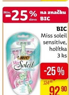 Holítka jednorázová dámská Sensitive Miss Soleil Bic