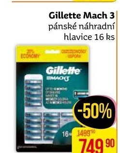 Náhradní hlavice pánské Mach 3 Gillette
