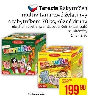 Vitamíny pro děti Rakytníček Terezia