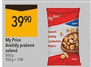 Arašídy pražené My Price