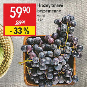 Hrozny tmavé bezsemenné