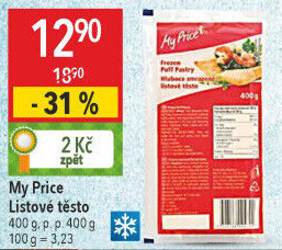 Těsto listové mražené My Price