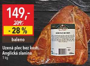 Uzená plec bez kosti Kostelecké uzeniny