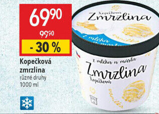 Zmrzlina v kelímku Kopečková Pinko