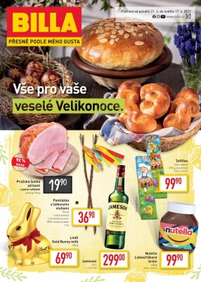 akční leták BILLA 21.3.2022-17.4.2022