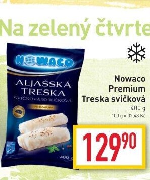 Aljašská treska filet - svíčková mražená Nowaco