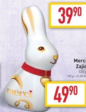 Čokoládový zajíc Merci