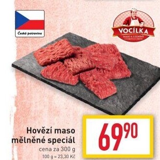 Hovězí mleté maso speciál Vocílka