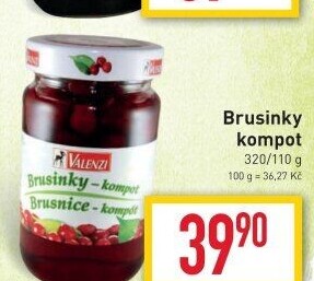 Kompot brusinky Valenzi
