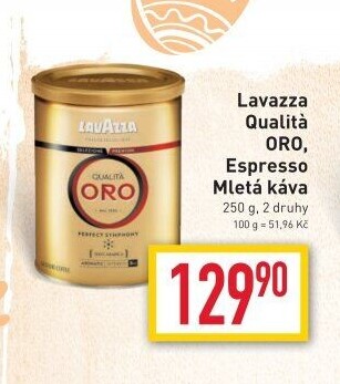 Mletá káva Qualita Oro Lavazza