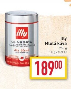 Mleté kávy Illy
