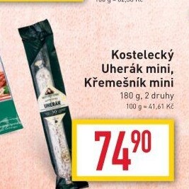 Salám Uherák kostelecký Kostelecké uzeniny