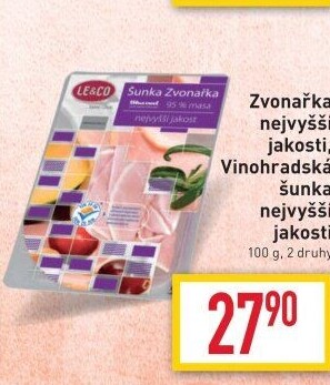Šunka Zvonařka nejvyšší jakosti LE&amp