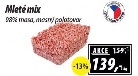 Mleté maso mix