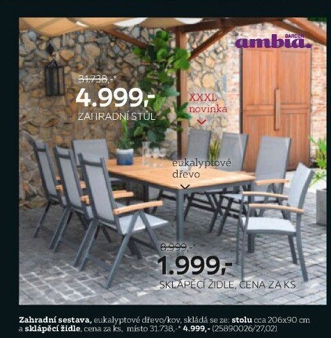 ZAHRADNÍ SKLÁPĚCÍ ŽIDLE