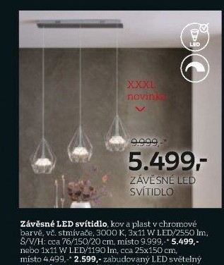 ZÁVĚSNÉ LED SVÍTIDLO