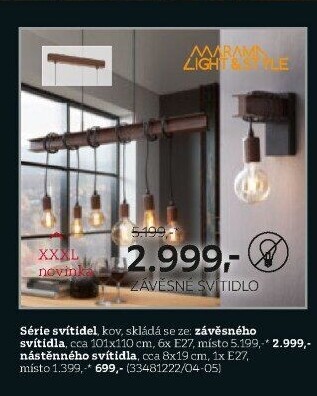 ZÁVĚSNÉ SVÍTIDLO