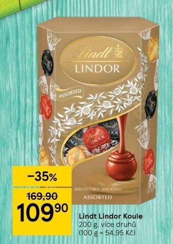 Bonboniéra Pralinky Lindor Lindt