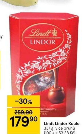 Bonboniéra Pralinky Lindor Lindt