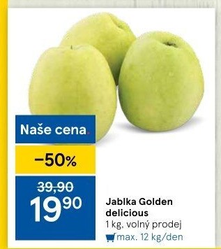 Jablka Golden Delicious