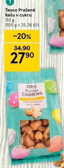 Kešu v cukru Tesco