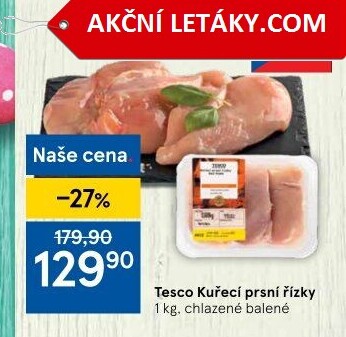 Kuřecí prsní řízky Tesco