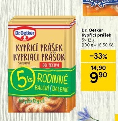 Kypřicí prášek Dr. Oetker
