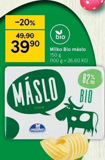 Máslo Bio Milko