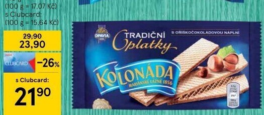 Oplatky Kolonáda Opavia